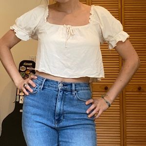 Pacsun-free people cream blouse | NEVER WORN